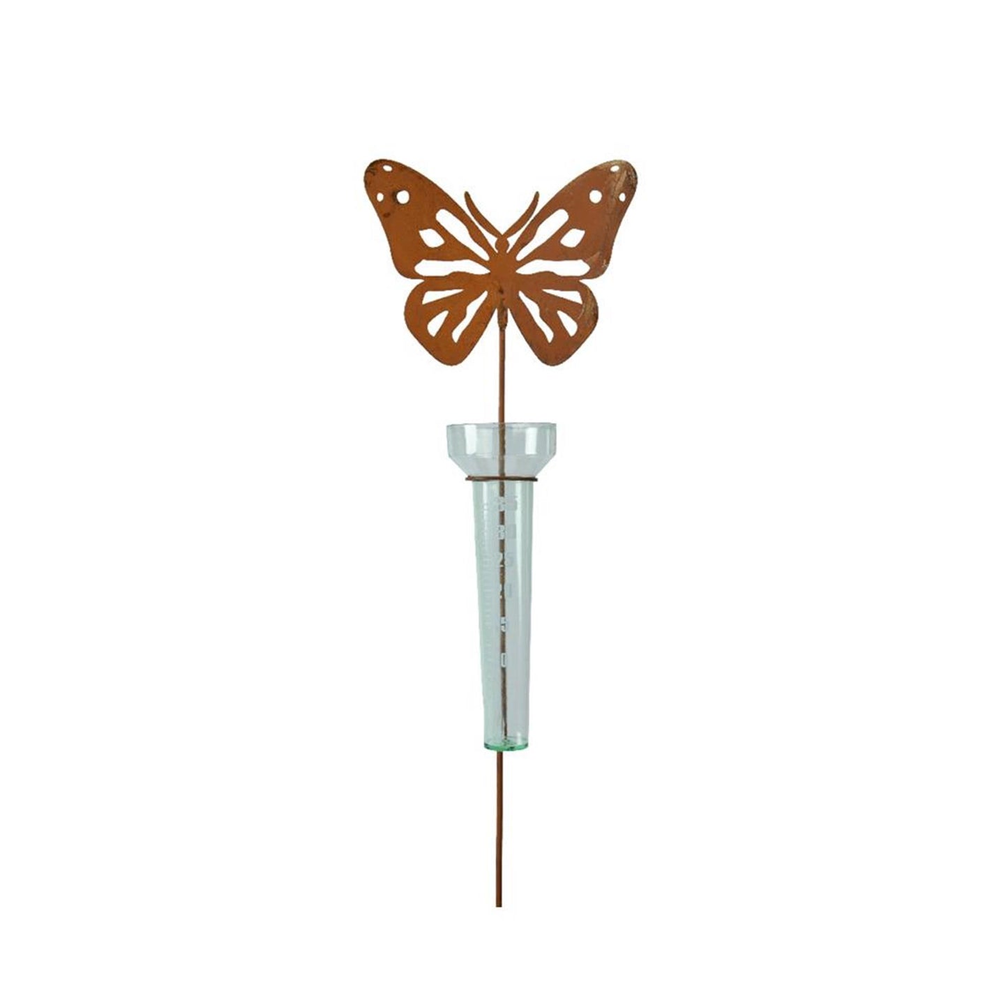 Decoris pluviometro farfalla metallo h83cm