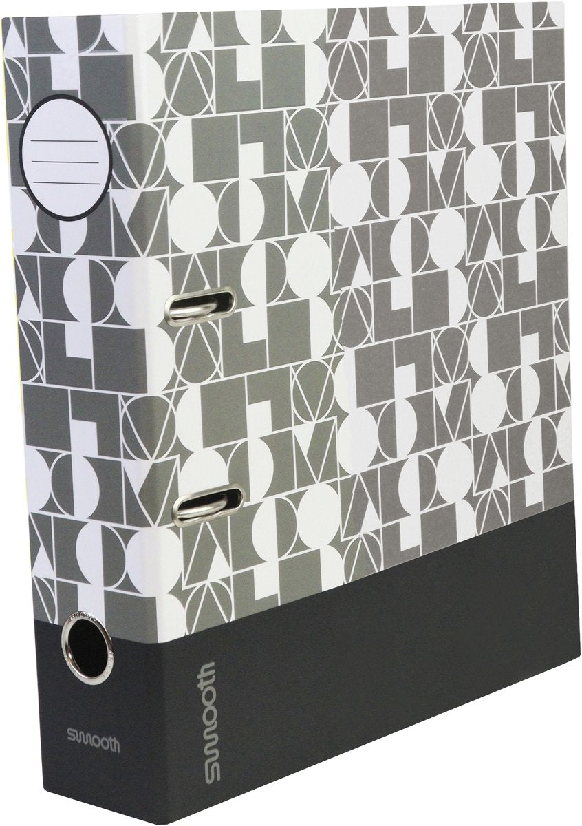 Ancor ordner liso a4 2r 8cm gris negro - an-113174-c
