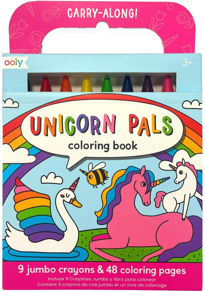 Ooly - llevar consigo - amigos unicornio - paquete de viaje con libro para colorear