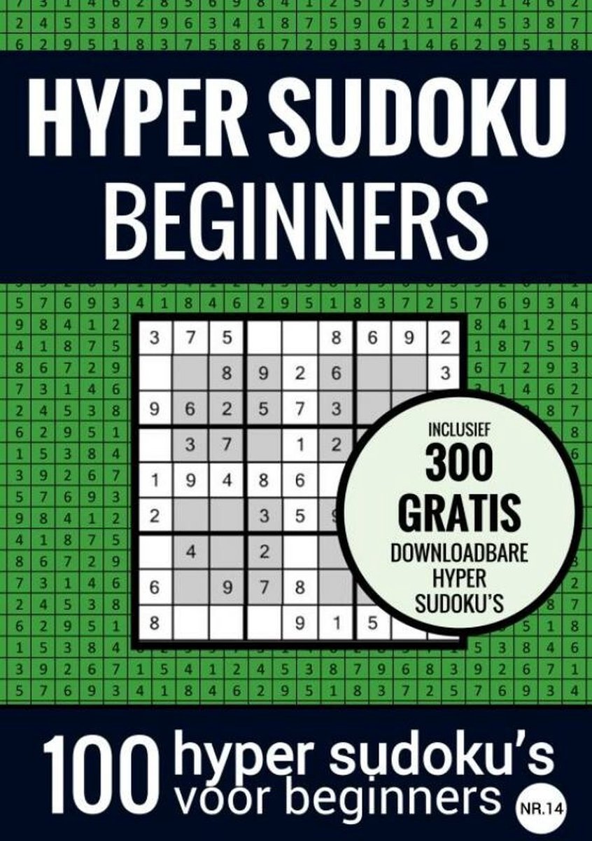 Sudoku iper sudoku facile: - no. 14 - Libro puzzle con 100 puzzle facili per adulti e anziani