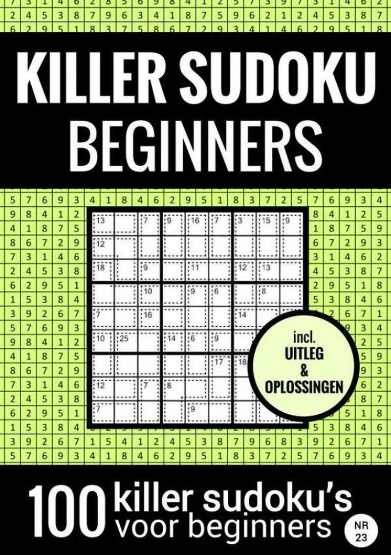 Killer di sudoku senza marchio senza marchio - facile - no. 23 - libro di puzzle con 100 puzzle facili per adulti e anziani