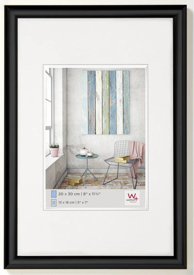 Walther trendstyle - marco de plástico - tamaño de foto 30x45 cm - negro