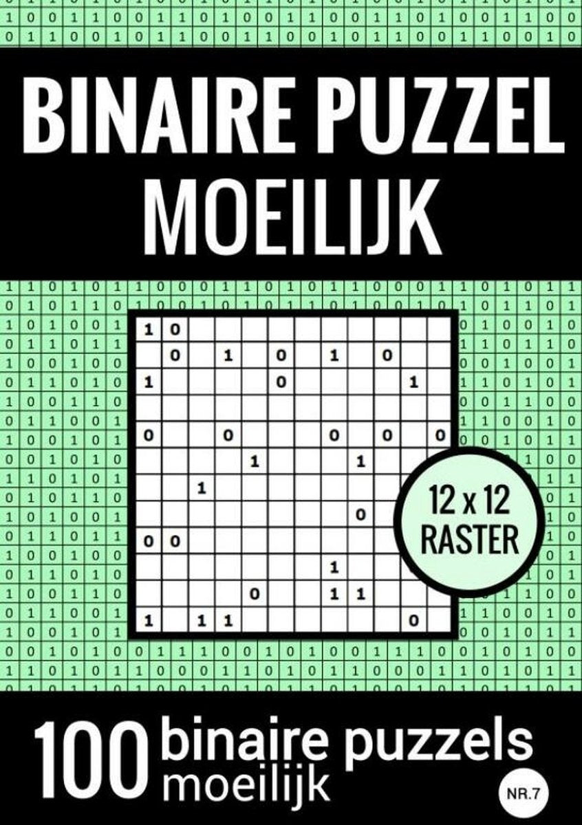 Puzzle binario Brandless sans marque difficile - libro puzzle con 100 binari - n.7