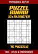 Merkloos sans marque puzzel binair - puzzelboek experts - 75 puzzels incl. uitleg en oplossingen - 10x10 raster