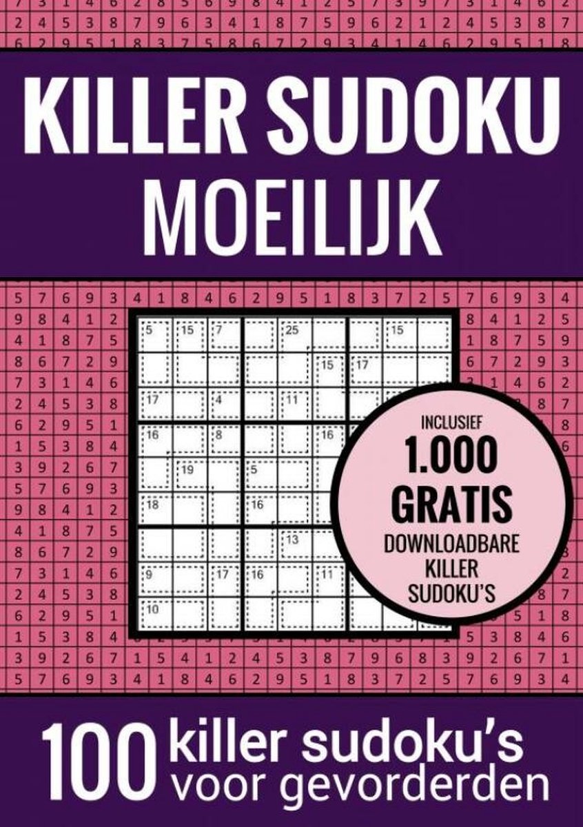 Killer sudoku sudoku difficile: - libro di puzzle con 100 puzzle difficili per adulti e anziani