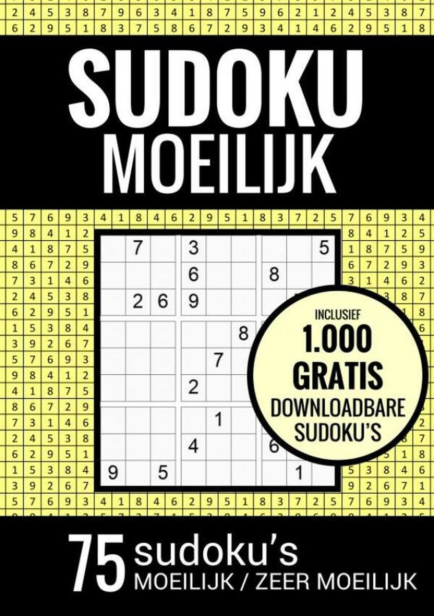 Senza marchio senza marchio sudoku difficile sudoku molto difficile - libro di puzzle: 75 sudoku difficili per adulti e anziani