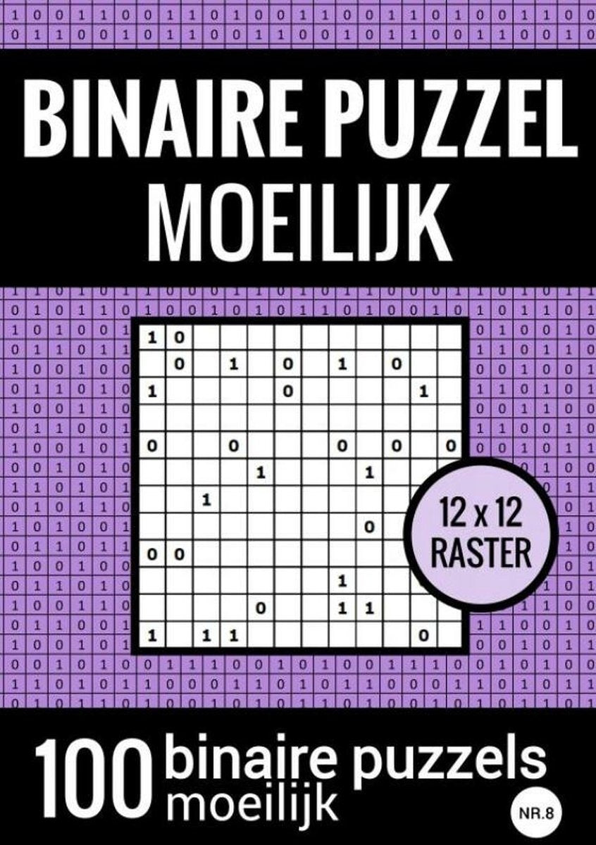 Puzzle binario Brandless sans marque difficile - libro puzzle con 100 binari - n.8