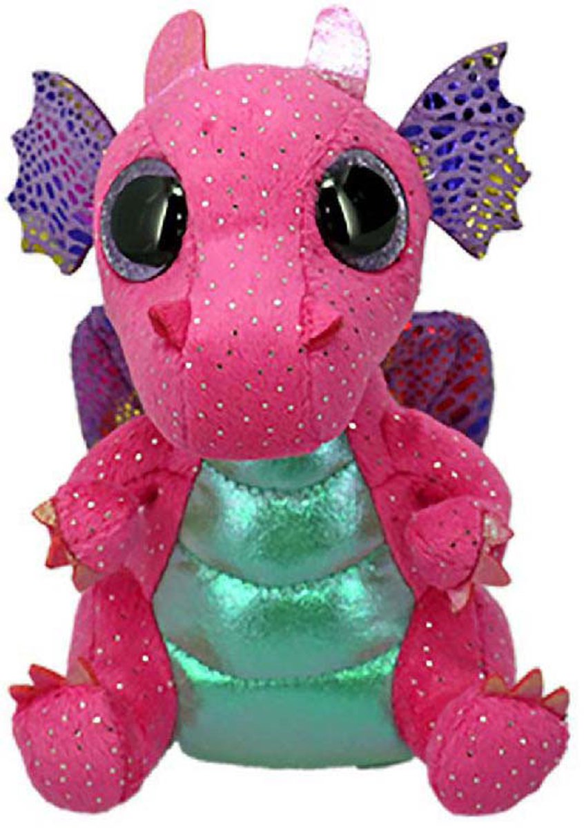 Ty Beanie Boo Spitfire Pink Dragon, 15 cm