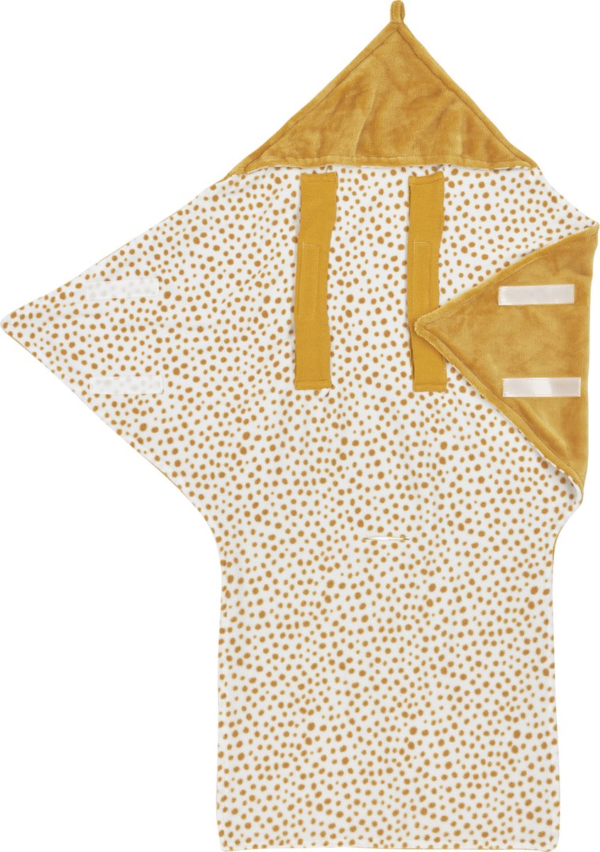 Coperta Meyco per neonati con ghepardo - pile - oro miele