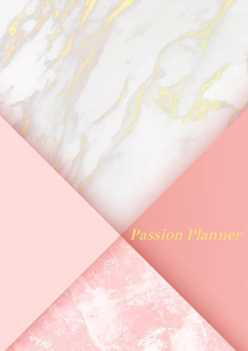 Agenda Passion - 12 mesi - settimanale - a5 - copertina morbida - marmo oro - tutto comodo