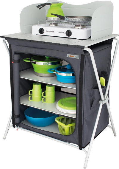Mobile da cucina Eurotrail Chur 85 cm alluminio poliestere verde