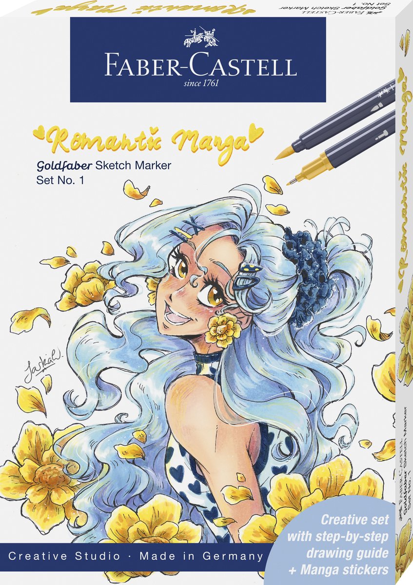 Faber-castell sketchmarker - goldfaber set nr. 1 romantic manga collection - fc-164701
