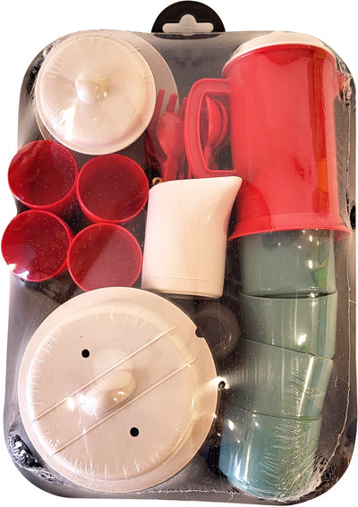 Pic Ecoiffier 100% Chef Tea set sul set di giochi di vassoio, 35dlg.