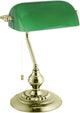 Eglo banquero - lámpara de escritorio - lámpara de mesa - e27 - 39 cm - verde dorado
