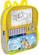 Zaino bluey multiprint con francobolli e penne in feltro