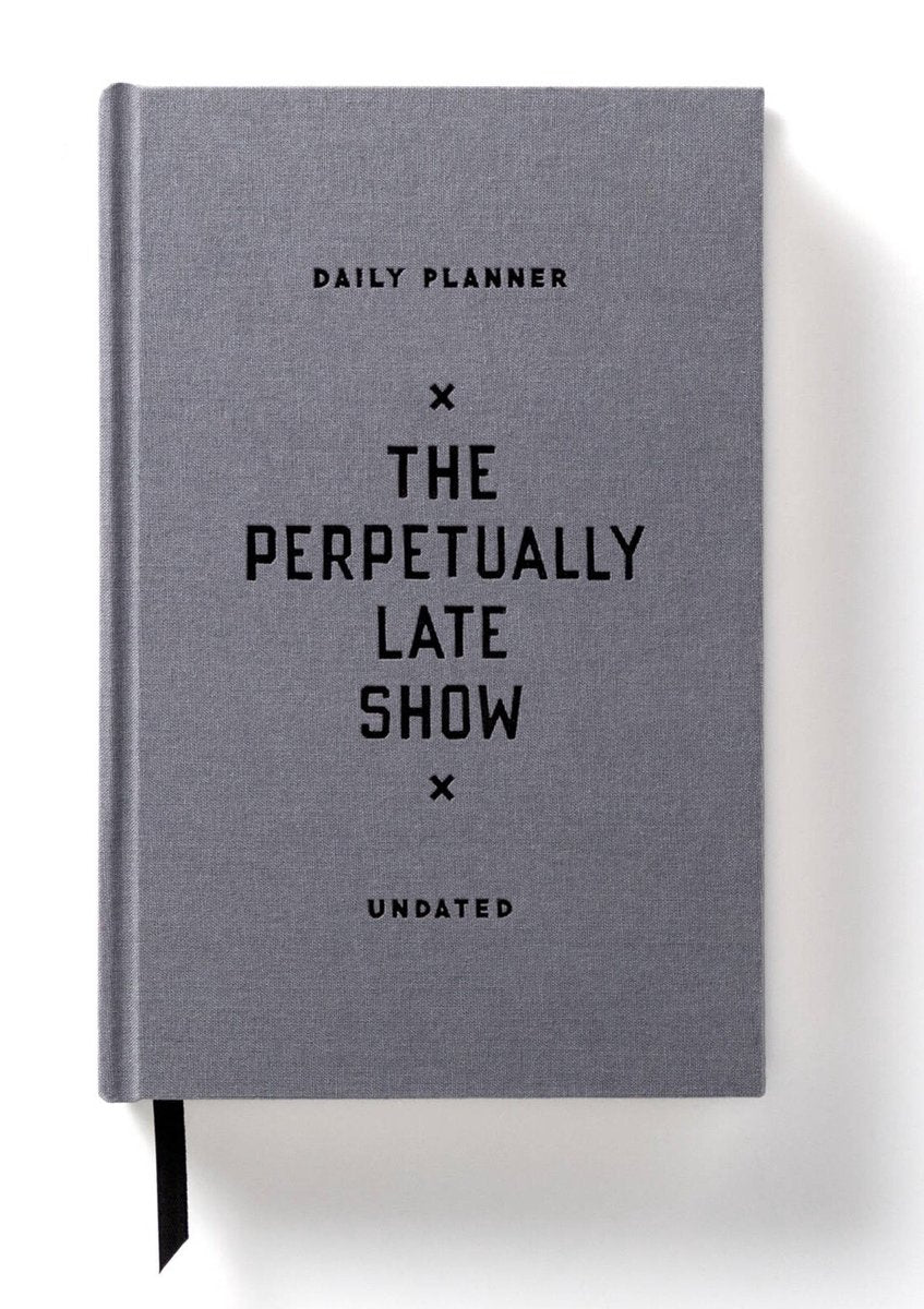Brass monkey the perpetually late show undated standard planner