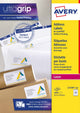 Etichette Avery formato quickpeel 635 x 339 mm (l x a) 6.000 pezzi 24 per foglio