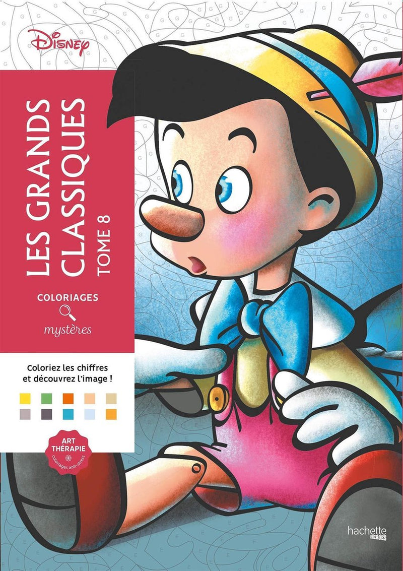 Hachette pratica coloriages mysteres les grands classiques disney tome 8