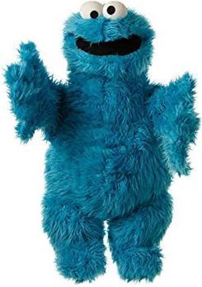 Burattini viventi - burattino a mano - Sesame Street - Cookie Monster - Cookie Monster - 65 cm