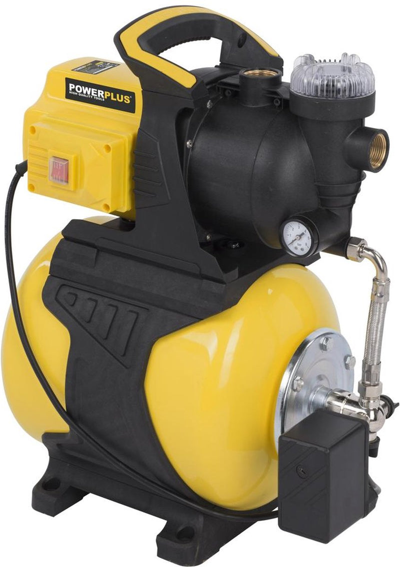 Pompa acqua elettrica Powerplus powxg9571 - pompa da giardino da 600 w, temperatura 35°c e portata 3000 l h, attrezzi da giardino