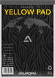 Blocco note Aurora - blocco giallo - riciclato - a5 - giallo - 80g - a righe - 80 fogli