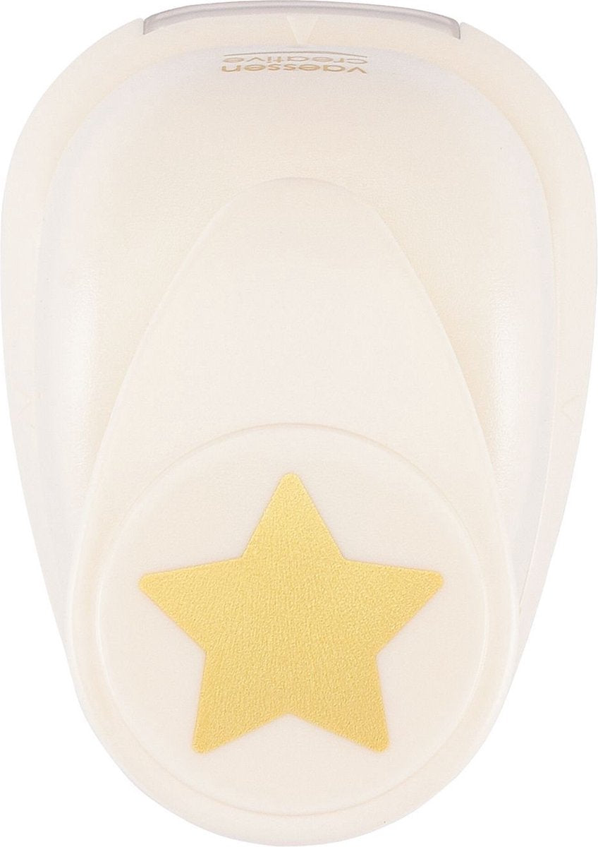 Vaessen creative pons - figuurpons - ster - 2,3 x 2,4 cm