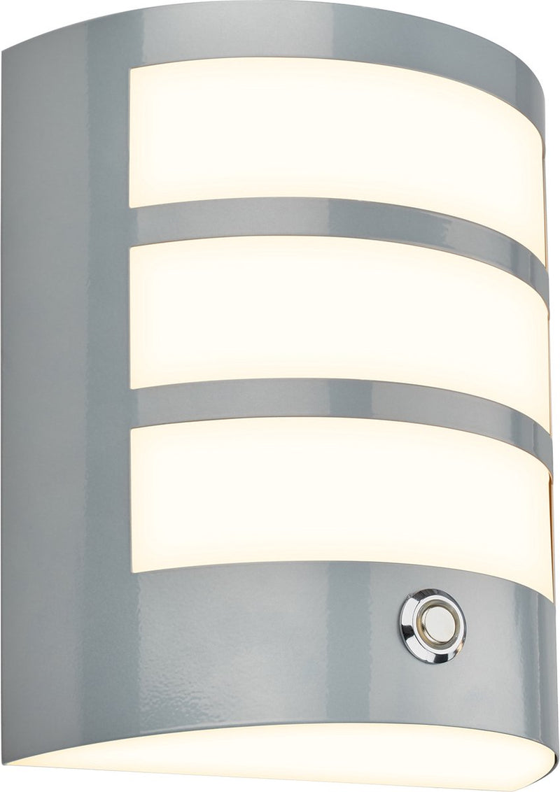 Briloner - Aplique LED batería - táctil - temporizador - cromo mate - batería intercambiable - base intercambiable - 18 x 15 x 7 cm - cromo mate