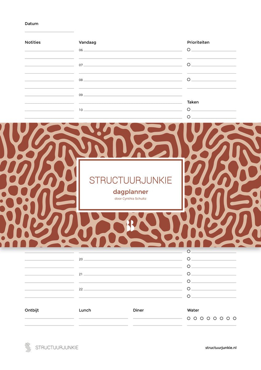 Structuurjunkie de dagplanner - ongedateerd
