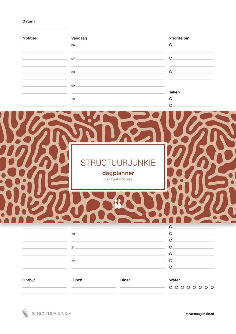 Structuurjunkie de dagplanner - ongedateerd