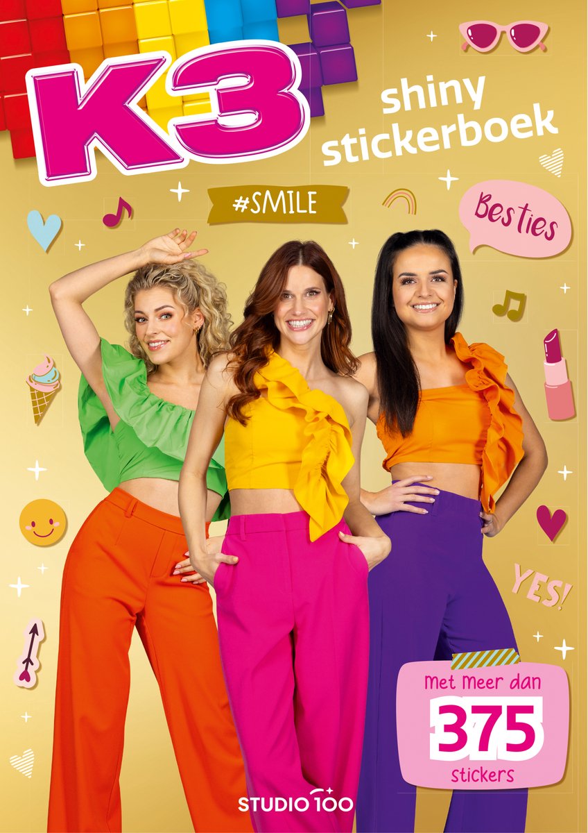 Libro de pegatinas de Studio 100 K3 - pegatinas brillantes