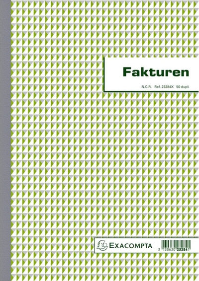Exacompta - fatture a4 - duplicato 50 fogli