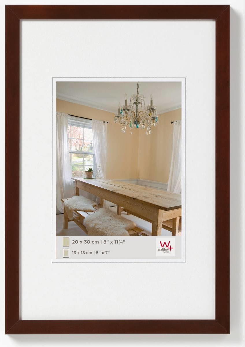 Peperoni Walther - cornice in legno - misura foto 50x70 cm - noce