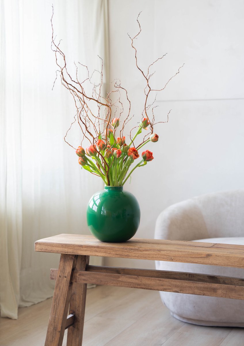 Pip studio - vaso - verde - ferro - 23x23cm