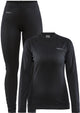 Craft core dry camiseta interior termoestable para mujeres - negro - talla m
