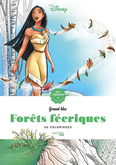 Hachette heroes les grands blocs disney forêts féeriques - coloring block for adults