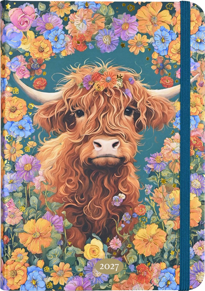 Peter pauper 2027 highland cow weekly planner (16 months, sept 2026 to dec 2027)
