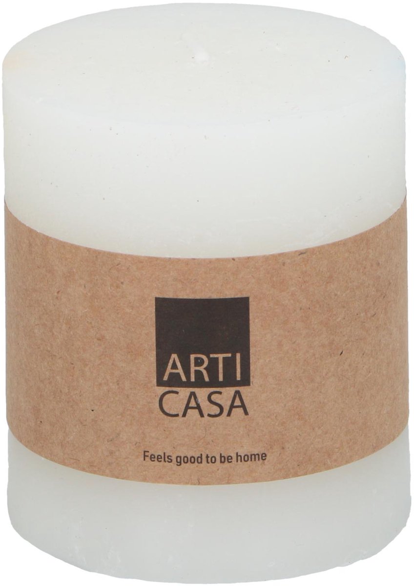 Arti casa stompkaars ø7 x 8 cm - 30 branduren - wit
