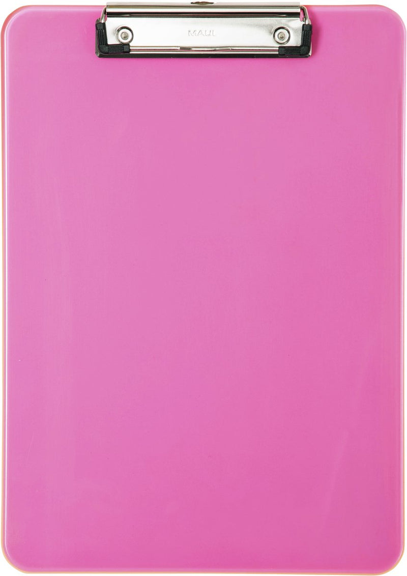 Portablocco Maul formato A4 in plastica rosa neon