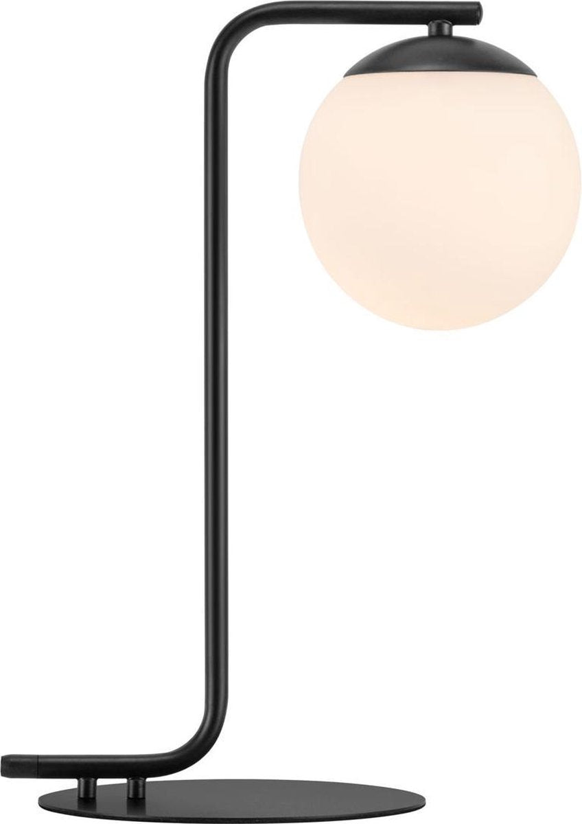 Nordlux grant-tafellamp-e14-opaal glas zwart
