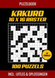 Brandless sans marque puzzle book kakuro 16x16 grid - 100 puzzles - incl. explicación y soluciones