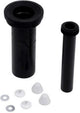 Plieger sanit wandclosetaansluiting - complete aansluitset - 30 cm - zwart