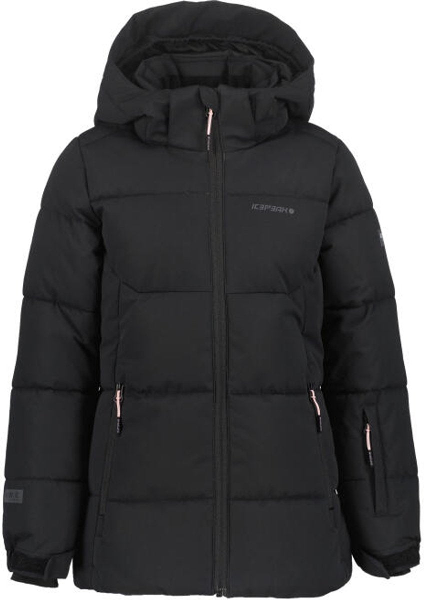Icepeak loris jr meisjes winterjas - zwart - 176