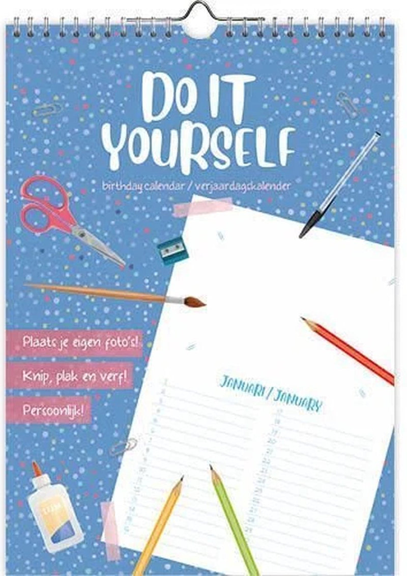Comello do it yourself verjaardagskalender - a4