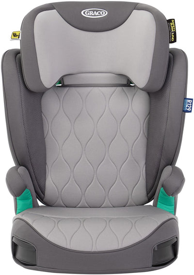 Graco affix i-size r129 car seat - iron - isofix booster seat with backrest - from 100 to 150 cm (approx. 3.5 to 12 years)