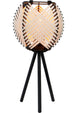Eglo waverton tafellamp - e27 - 40 cm - zwart wit - textiel