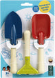 Klein Toys - Set attrezzi da giardino per bambini - Pala, paletta e rastrello - Metallo e legno