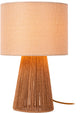 Lucide raffia - tafellamp - ø 24 cm - 1xe14 - beige