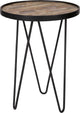 Mesa auxiliar Woood lev - madera metal - negro - 52x39x39