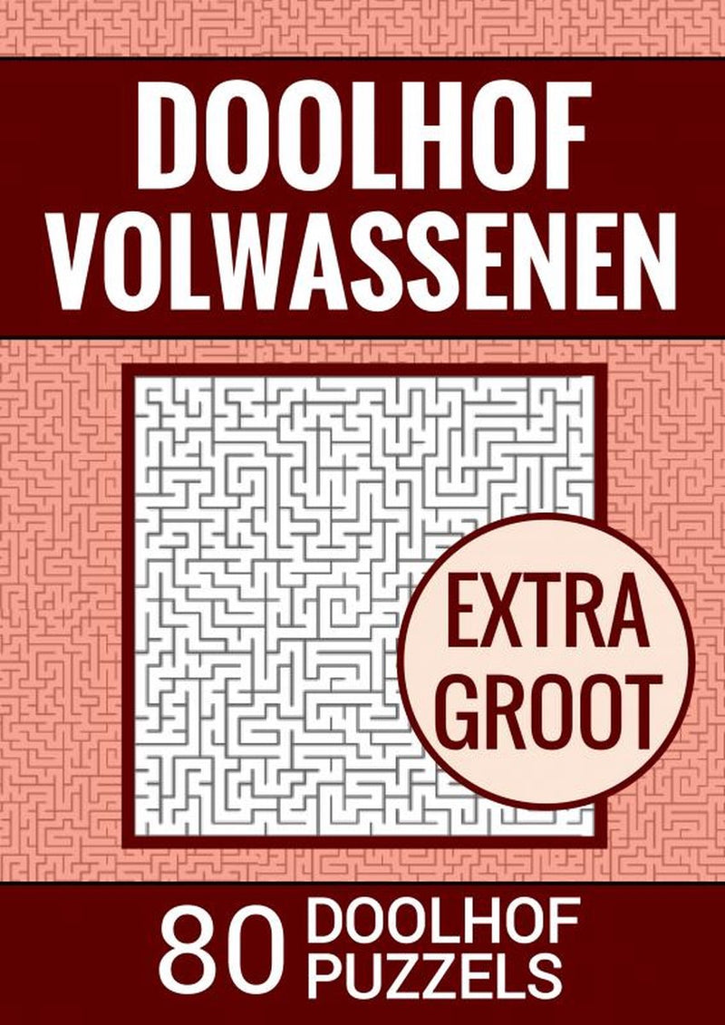 Libro regalo senza marchio senza marchio - libro puzzle per anziani, non vedenti, anziani, nonna, nonno - labirinto per adulti - extra large, tipo XL
