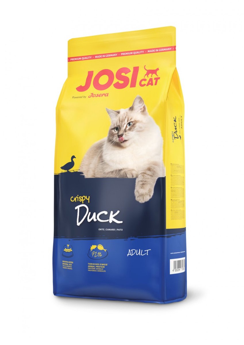 Josera josicat crispy duck serie - katten droogvoer - 10kg - rijk aan eend - zonder graan